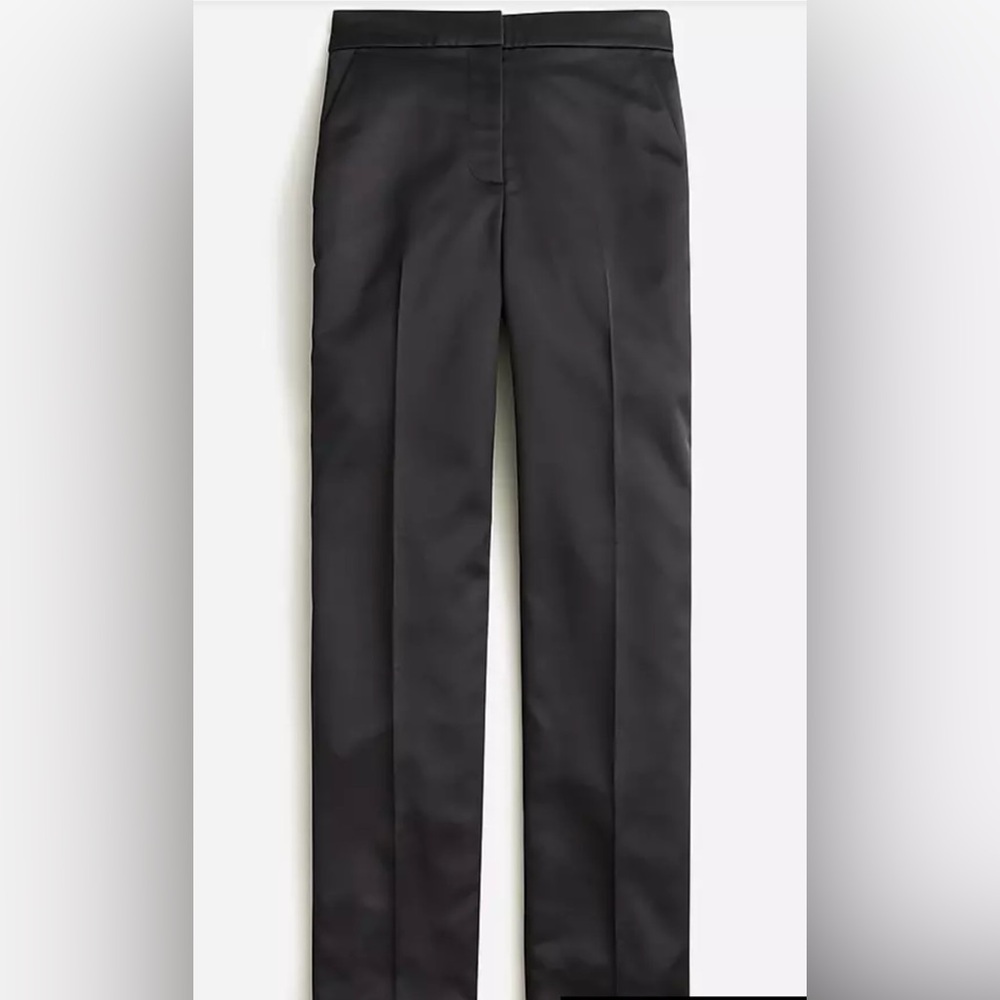 J.CREW // SIZE 8 tall // KATE pants in structured satin // NWT // Retail $148
